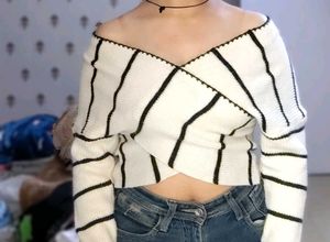 Striped Knit Sweater