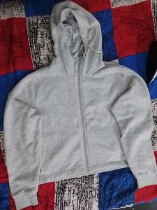 Puma Grey Zip-Up Hoodie