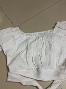 White Crop Top