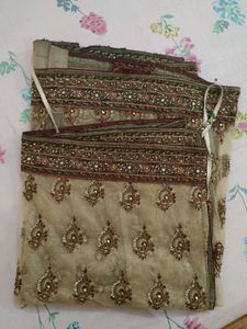 Elegant Embroidered Saree
