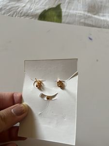Gold Tone Squirrel Pendant and Earrings