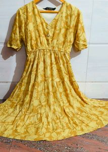 Floral Tiered Midi Dress