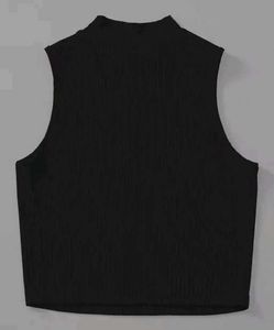Sleeveless Black Top