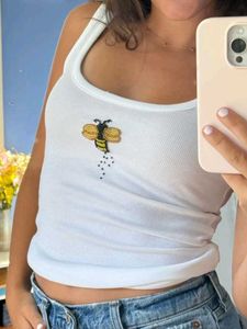 Cream Tank Top Sunflower