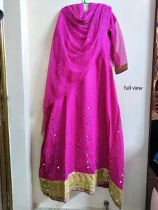 Traditional Mirror Work Anarkali 💗