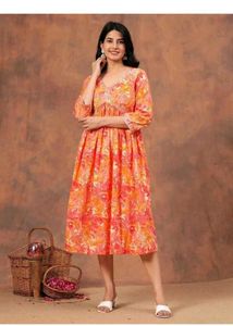Floral Print Kurta