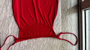 Red Lavish Evening Bodycon Backless Gown