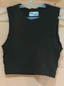 Brown Crop Tank Top