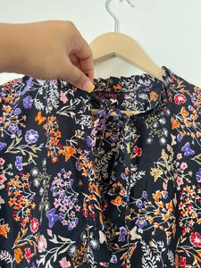 Floral Print Tunic Top
