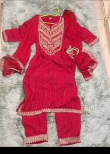 Libas Set🔥🔥 XL Kurti With Pant And Dupatta