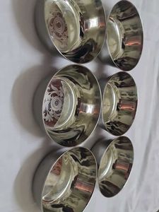 Steel Dinner Bowls (Set of 6)