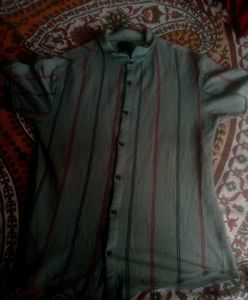 Striped Button-Down Shirt