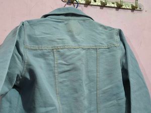 Light Blue Denim Jacket used just twice busy 30 m