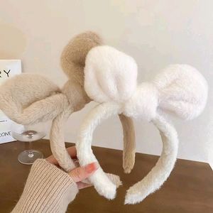 Fur Mickey Detachable Bow Hairband