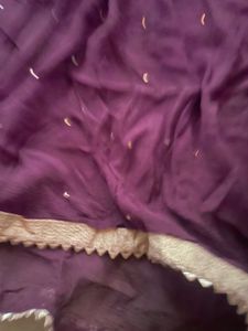 Purple & Gold Embellished Fabric