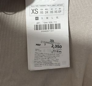 Zara Bodycon Off White (light Beige) Maxi Dress