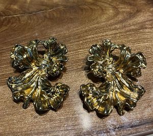 H&M statement Gold Floral Earrings