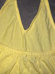 Halter Neck Yellow Top