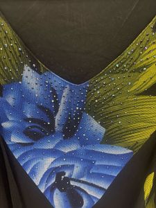 Floral Print black top