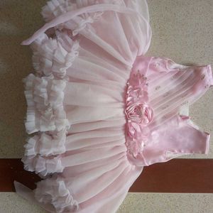 Pink Ruffle Dress 99 rs