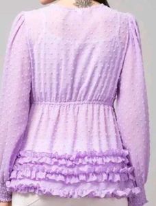 Lilac Ruffle Top