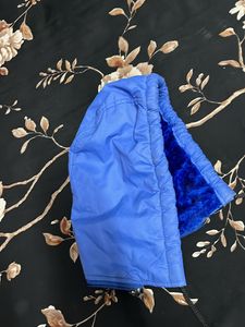 Wow!! A Blue Parashute Jacket  For Winters