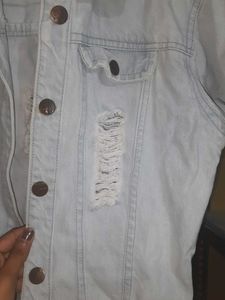 Y2k Ribbed Denim Jacket