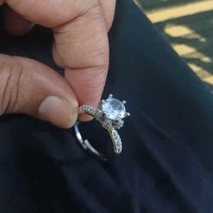 Sparkling Silver Ring