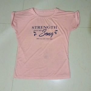 Peach Graphic T-Shirt
