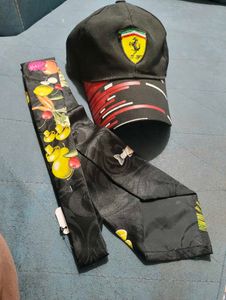 Ferrari Cap &amp; Novelty Tie