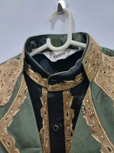 Jacket + Kurta + Chudidar Set (Heavy Embroidery)