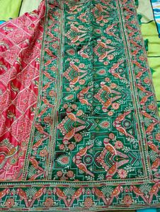 Elegant Peach Saree ( Heavy Saare)