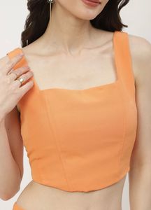 Chic Orange Crop Top