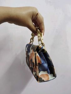 Floral Mini Top Handle Bag