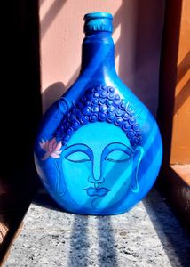 Buddha Bottle Painting