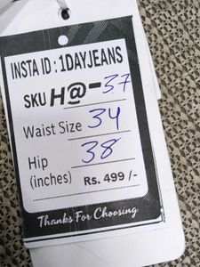 H@37 Size-34 (Sale) Latest Ladies high waist Jeans