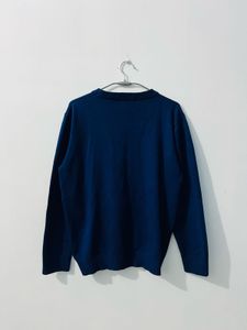 play Blue Heart Patch Sweater