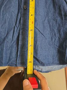 ZARA Men Denim Effect Slim Fit Shirt