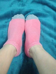 Pink Women Used Ankle Socks