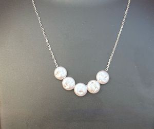 Stainless Steel Pearl Necklace