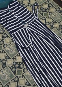 Chic Striped Maxi Dress