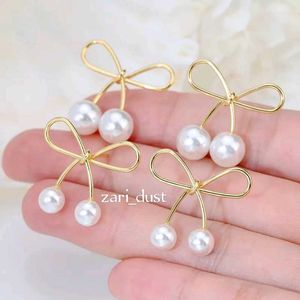 Pearl Bow Earrings