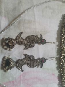 Ethnic Silver Necklace