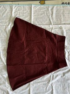High Waist Classic Burgundy Tokyo Talkies Skirt
