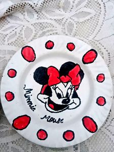 Mickey And Minnie Mouse Crockey Plates