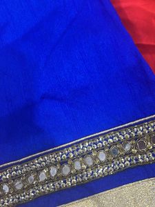 RED BRIDAL NEW SAREE With Blouse Piece