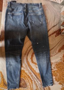 Zara Distressed Denim Jeans