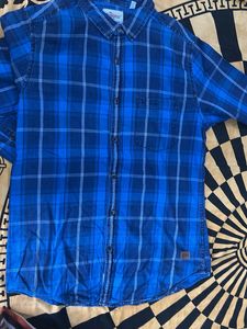 Blue Plaid Shirt