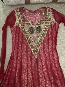 Maroon Anarkali Kurti -Price Drop