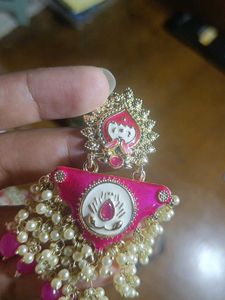 Pink Heavy Earring